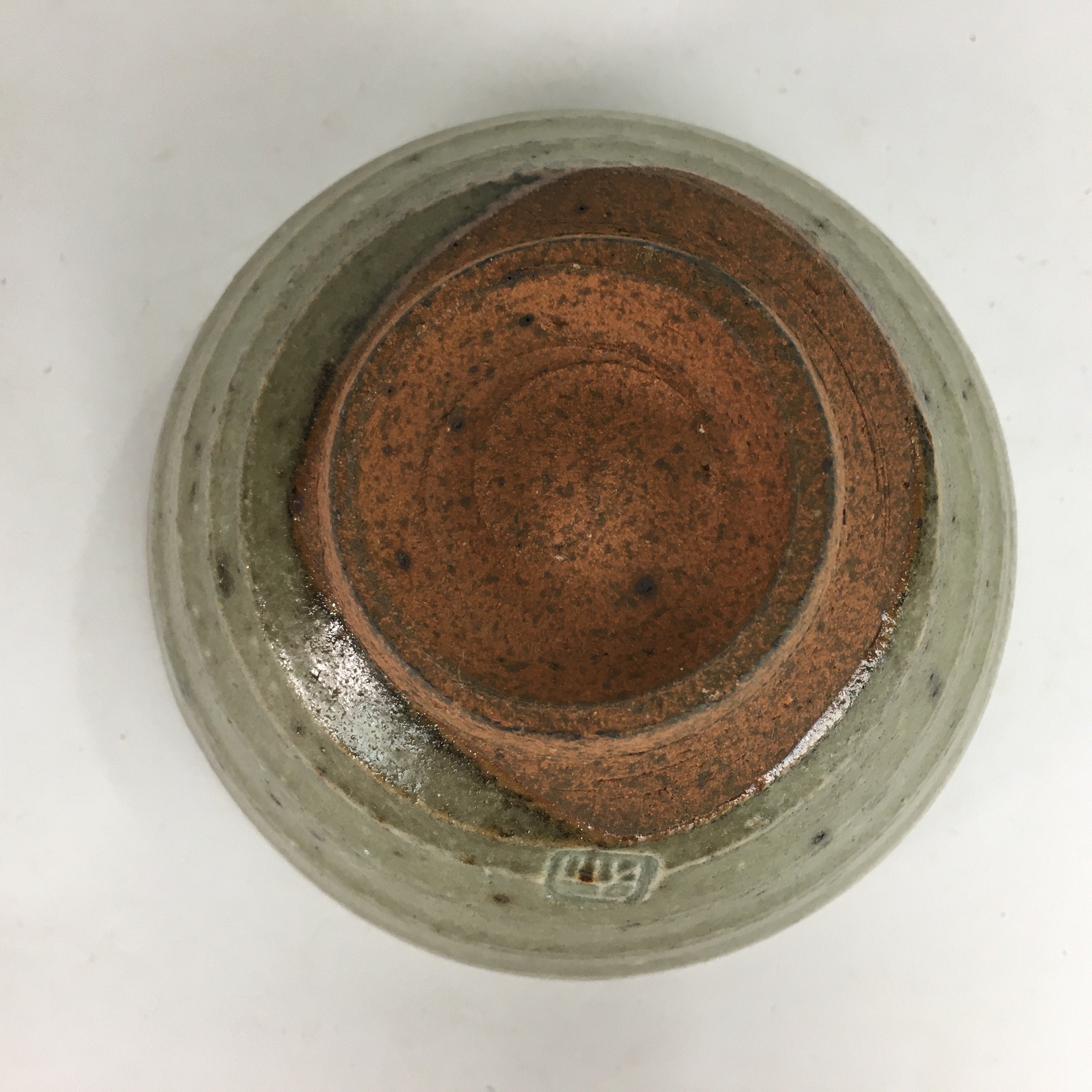 Japanese Vtg Ceramic Tea Ceremony Bowl Chawan Brown Pottery Kintsugi GTB714