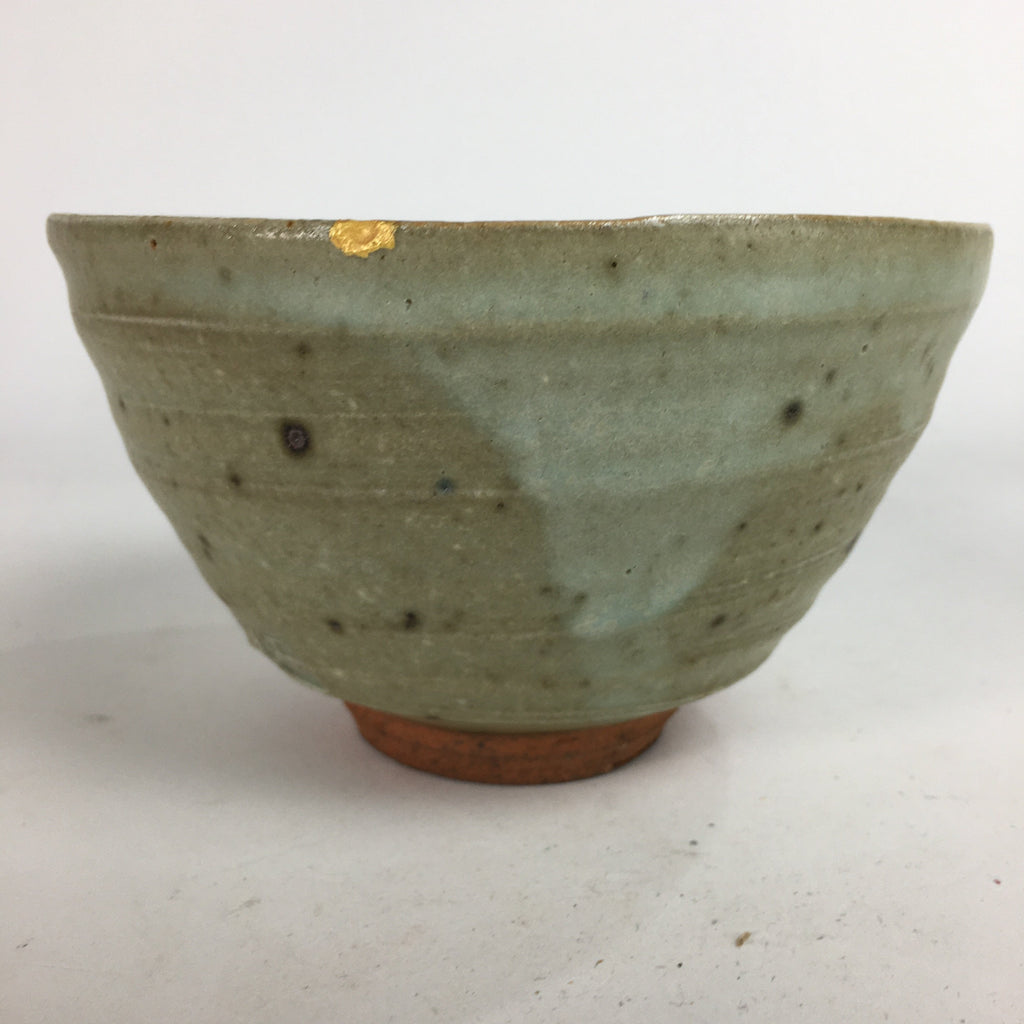 Japanese Vtg Ceramic Tea Ceremony Bowl Chawan Brown Pottery Kintsugi GTB721