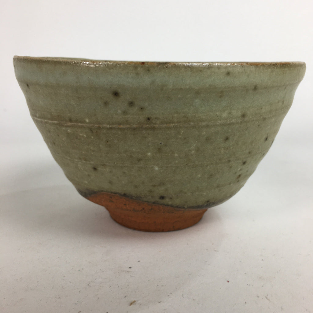 Japanese Vtg Ceramic Tea Ceremony Bowl Chawan Brown Pottery Kintsugi GTB721