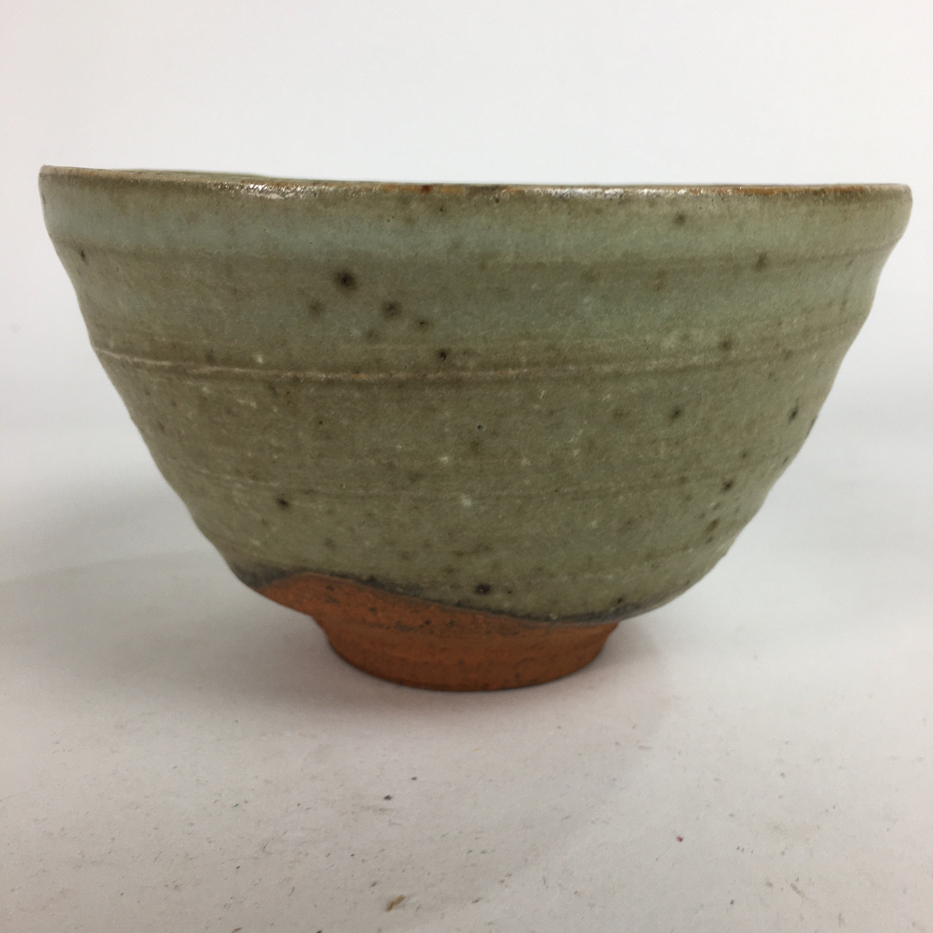 Japanese Vtg Ceramic Tea Ceremony Bowl Chawan Brown Pottery Kintsugi GTB721