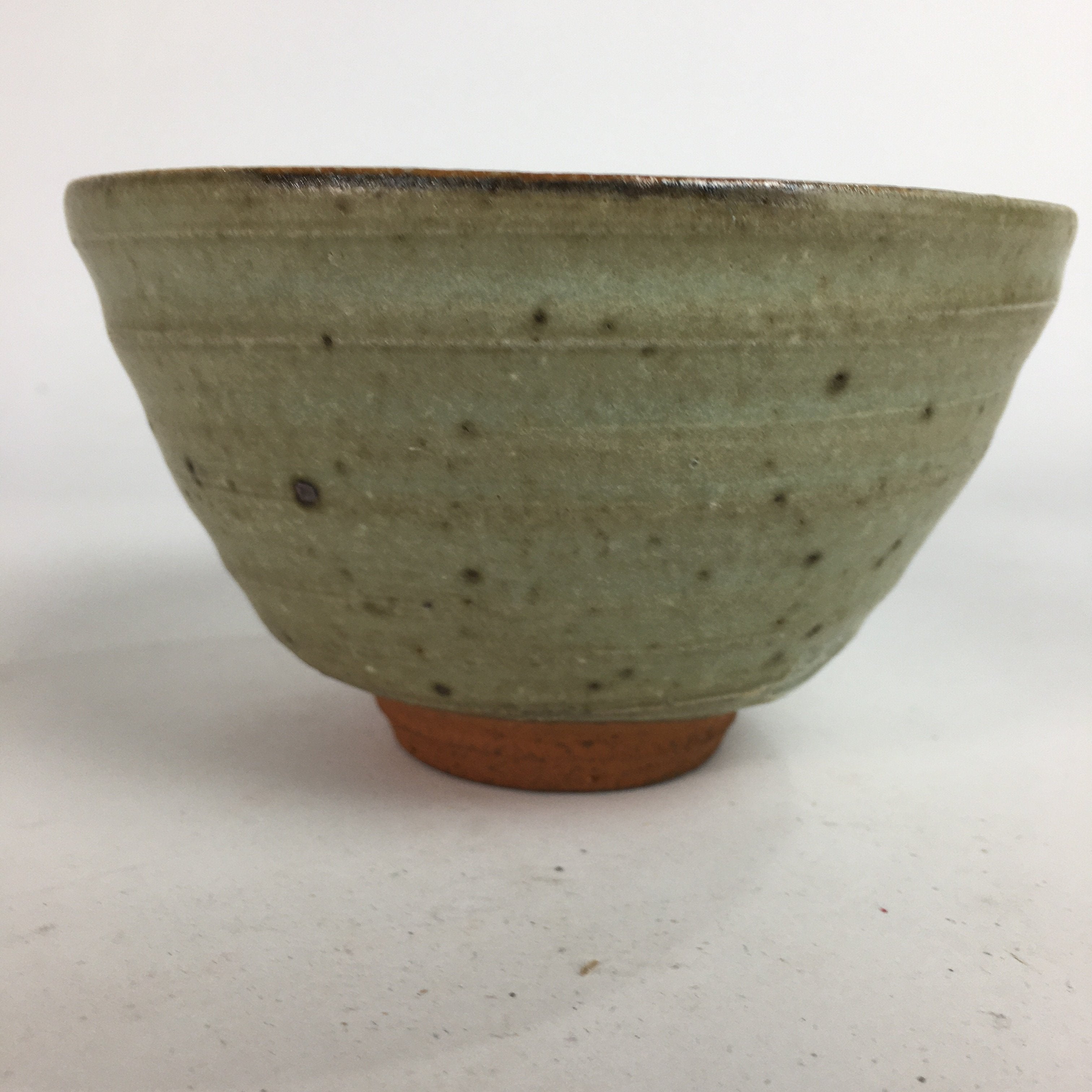 Japanese Vtg Ceramic Tea Ceremony Bowl Chawan Brown Pottery Kintsugi GTB721