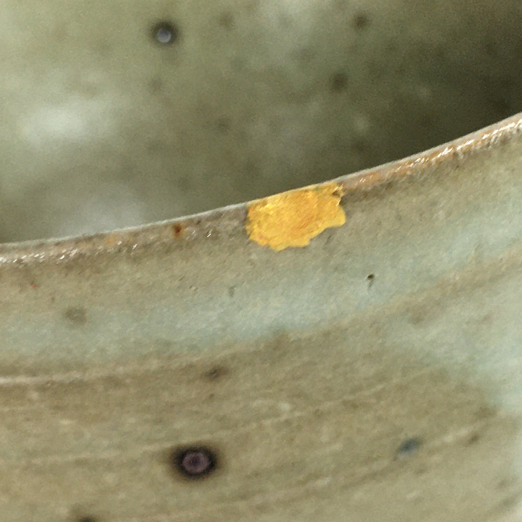 Japanese Vtg Ceramic Tea Ceremony Bowl Chawan Brown Pottery Kintsugi GTB721