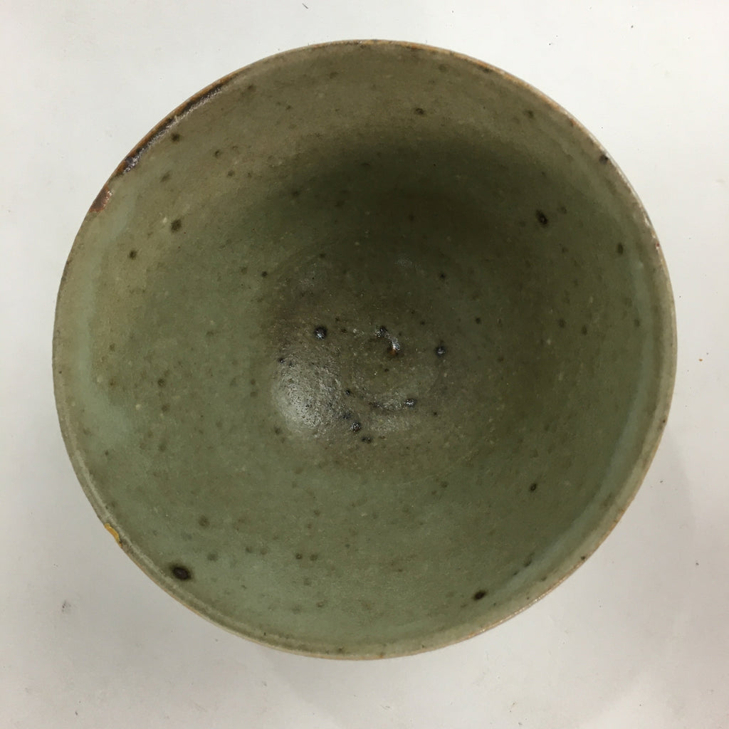 Japanese Vtg Ceramic Tea Ceremony Bowl Chawan Brown Pottery Kintsugi GTB721