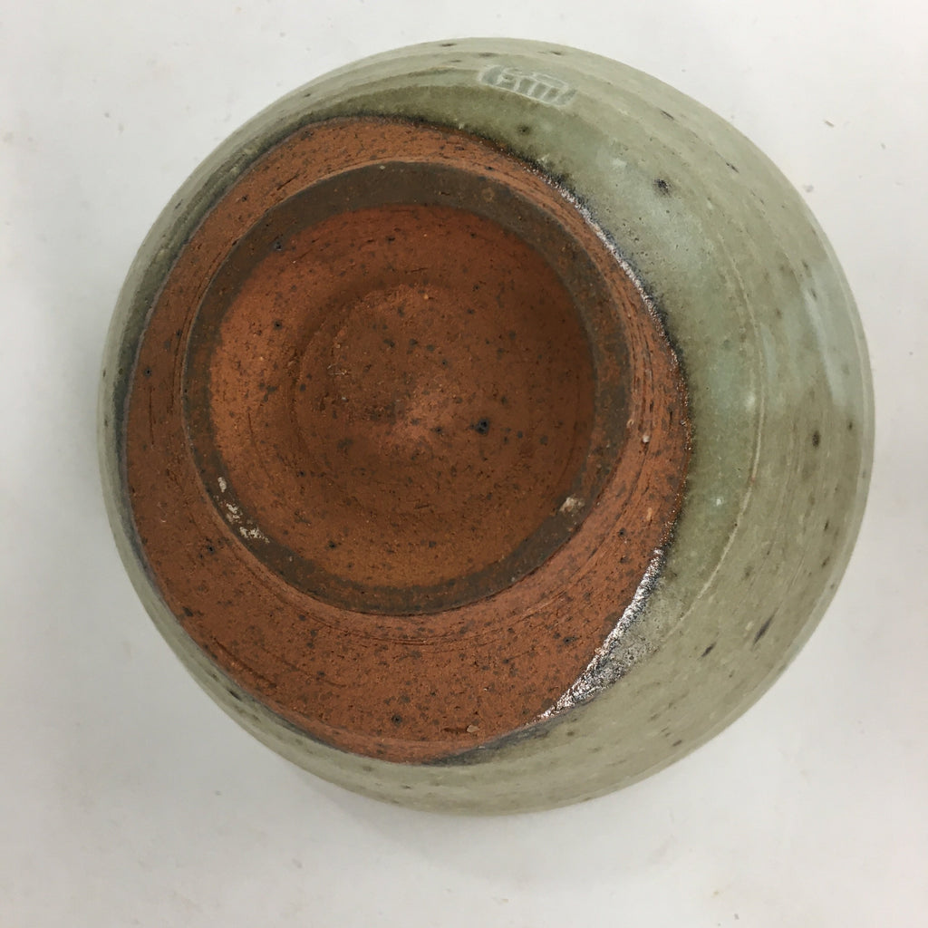Japanese Vtg Ceramic Tea Ceremony Bowl Chawan Brown Pottery Kintsugi GTB721
