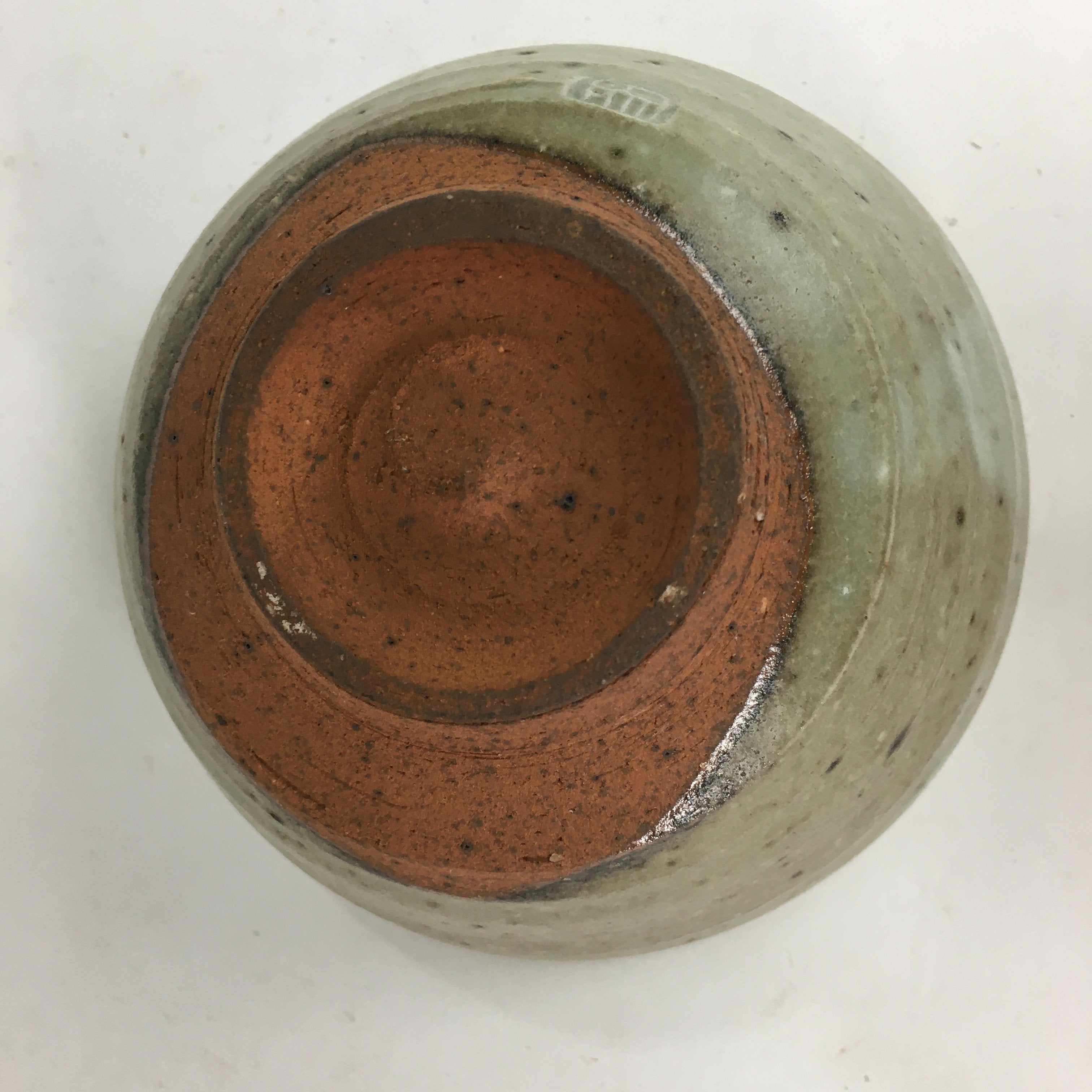 Japanese Vtg Ceramic Tea Ceremony Bowl Chawan Brown Pottery Kintsugi GTB721