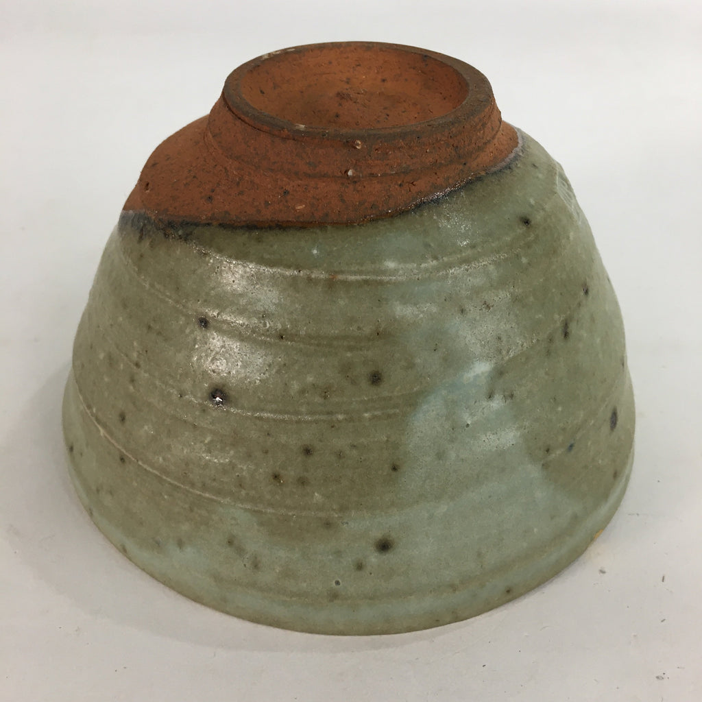 Japanese Vtg Ceramic Tea Ceremony Bowl Chawan Brown Pottery Kintsugi GTB721