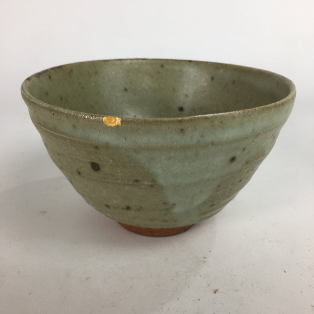 Japanese Vtg Ceramic Tea Ceremony Bowl Chawan Brown Pottery Kintsugi GTB721