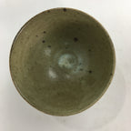 Japanese Vtg Ceramic Tea Ceremony Bowl Chawan Brown Striped Pattern Pottery GTB7