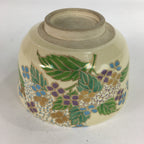 Japanese Vtg Ceramic Tea Ceremony Bowl Chawan Pottery Hydrangea GTB727