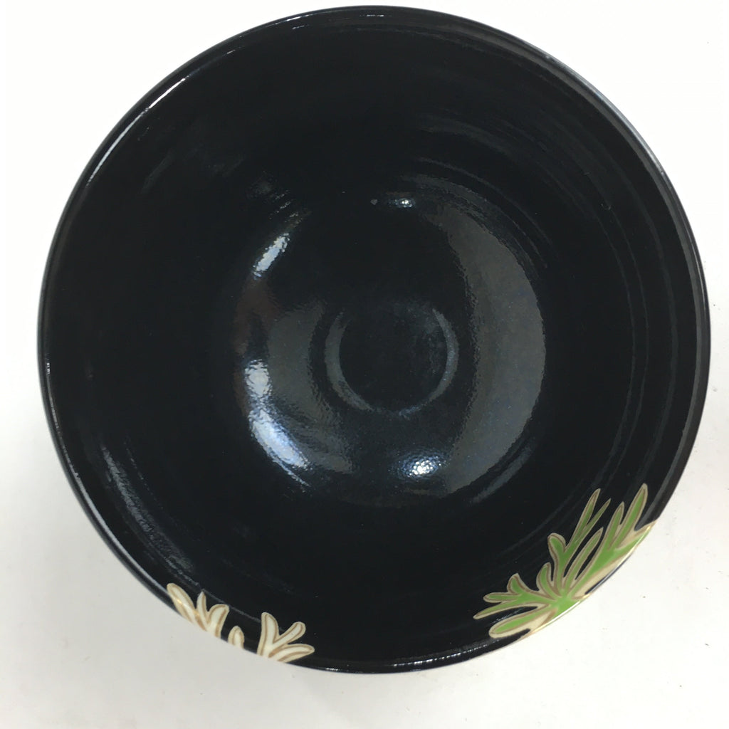 Japanese Vtg Ceramic Tea Ceremony Bowl Chawan Pottery Shell Makie GTB728