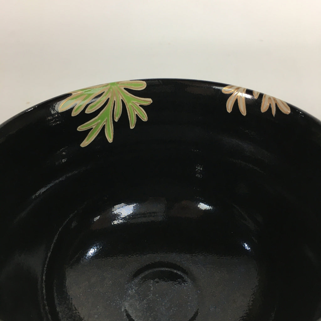 Japanese Vtg Ceramic Tea Ceremony Bowl Chawan Pottery Shell Makie GTB728