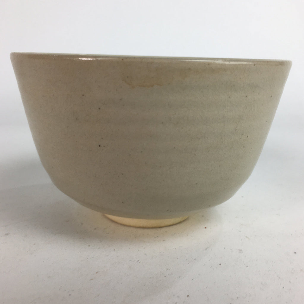 Japanese Vtg Ceramic Tea Ceremony Bowl Chawan Pottery Tokaido Poem GTB732