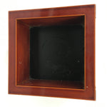 Japanese Vtg Lacquerware Wooden Tray Porcelain Ashtray Hexagon Blue UR484