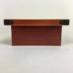 Japanese Vtg Lacquerware Wooden Tray Porcelain Ashtray Hexagon Blue UR484