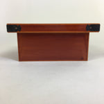 Japanese Vtg Lacquerware Wooden Tray Porcelain Ashtray Hexagon Blue UR484