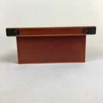 Japanese Vtg Lacquerware Wooden Tray Porcelain Ashtray Hexagon Blue UR484