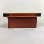 Japanese Vtg Lacquerware Wooden Tray Porcelain Ashtray Hexagon Blue UR484