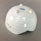 Japanese White Porcelain Snack Bowl Vtg Kobachi Flower White Floral Design QT44