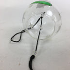 Japanese Wind Chime Vtg Wind Bell Hanging decoration Clear Grass Furin JK246
