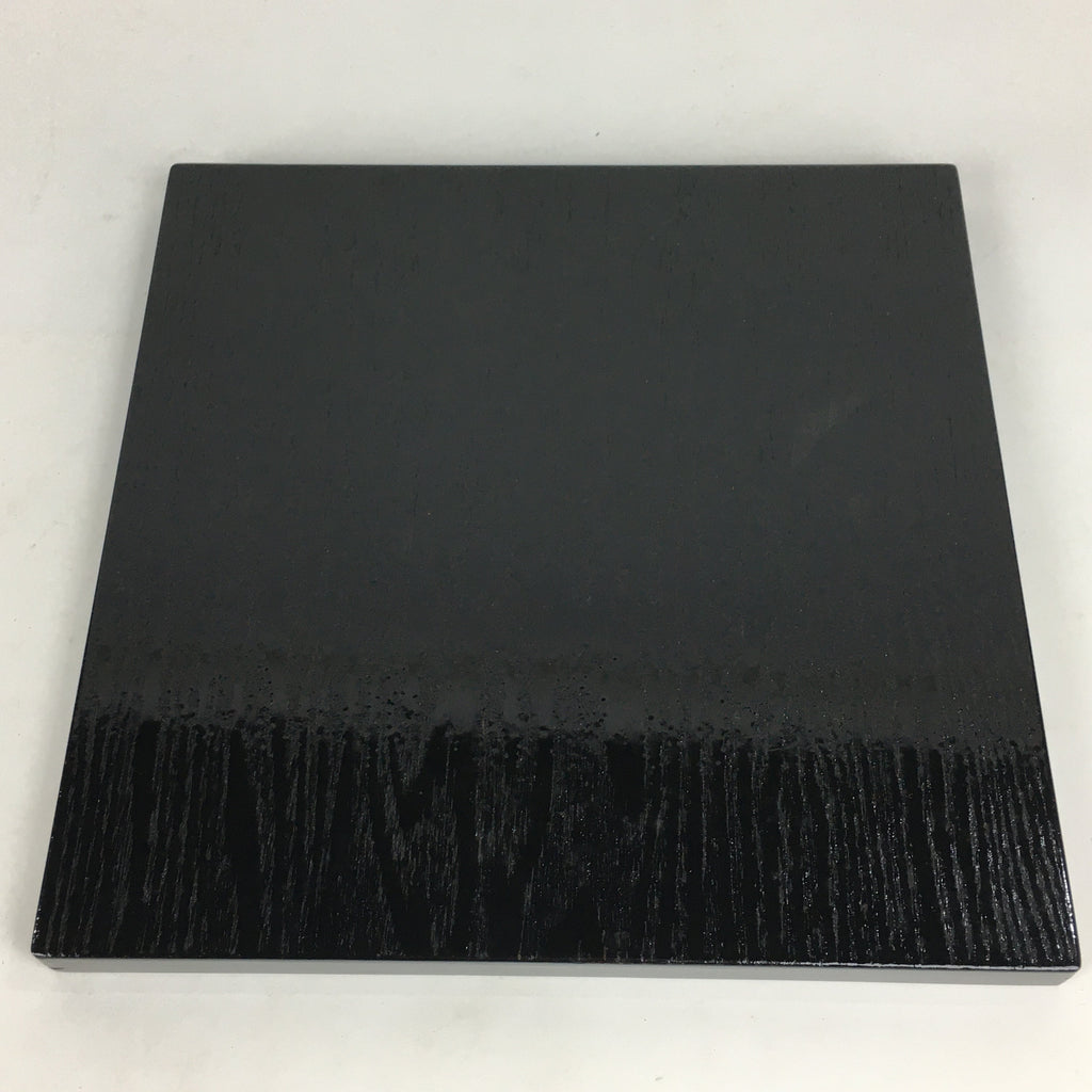 Japanese Wood Board For Kettle Brazier Vtg Shikiita Tea Ceremony Black UR618
