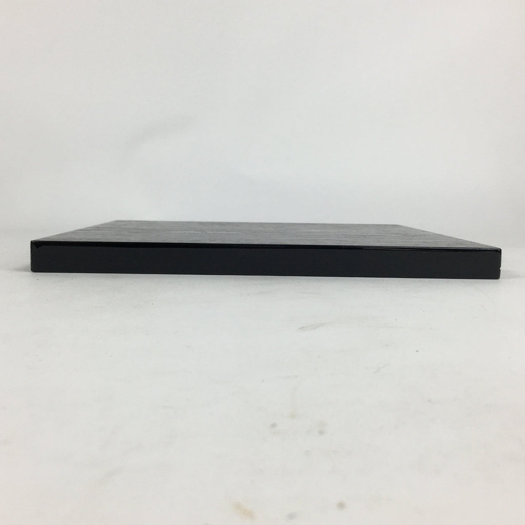 Japanese Wood Board For Kettle Brazier Vtg Shikiita Tea Ceremony Black UR618