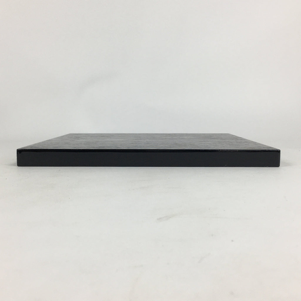 Japanese Wood Board For Kettle Brazier Vtg Shikiita Tea Ceremony Black UR618