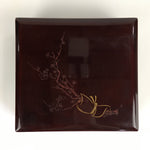 Japanese Wood Boxed Wood Lacquerware Bento Box Vtg Jubako Set JB76