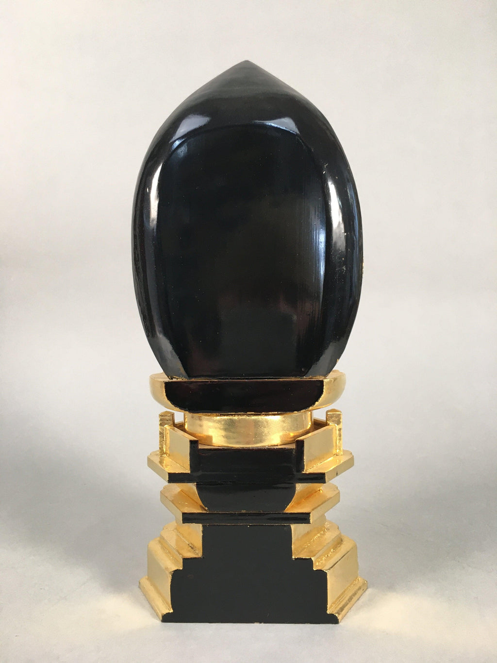 Japanese Wood Buddhist Altar Statue Vtg Nyorai Shaka Amida Gold Lacquer BD597