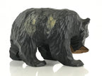 Japanese Wood Carving Bear Ainu Figurine Vtg Wood Ornament Black AB100