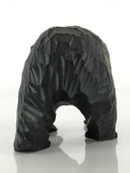 Japanese Wood Carving Bear Ainu Figurine Vtg Wood Ornament Black AB100