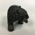 Japanese Wood Carving Figurine Vtg Ainu Bear Wood Ornament Brown AB92