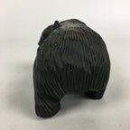 Japanese Wood Carving Figurine Vtg Ainu Bear Wood Ornament Brown AB92