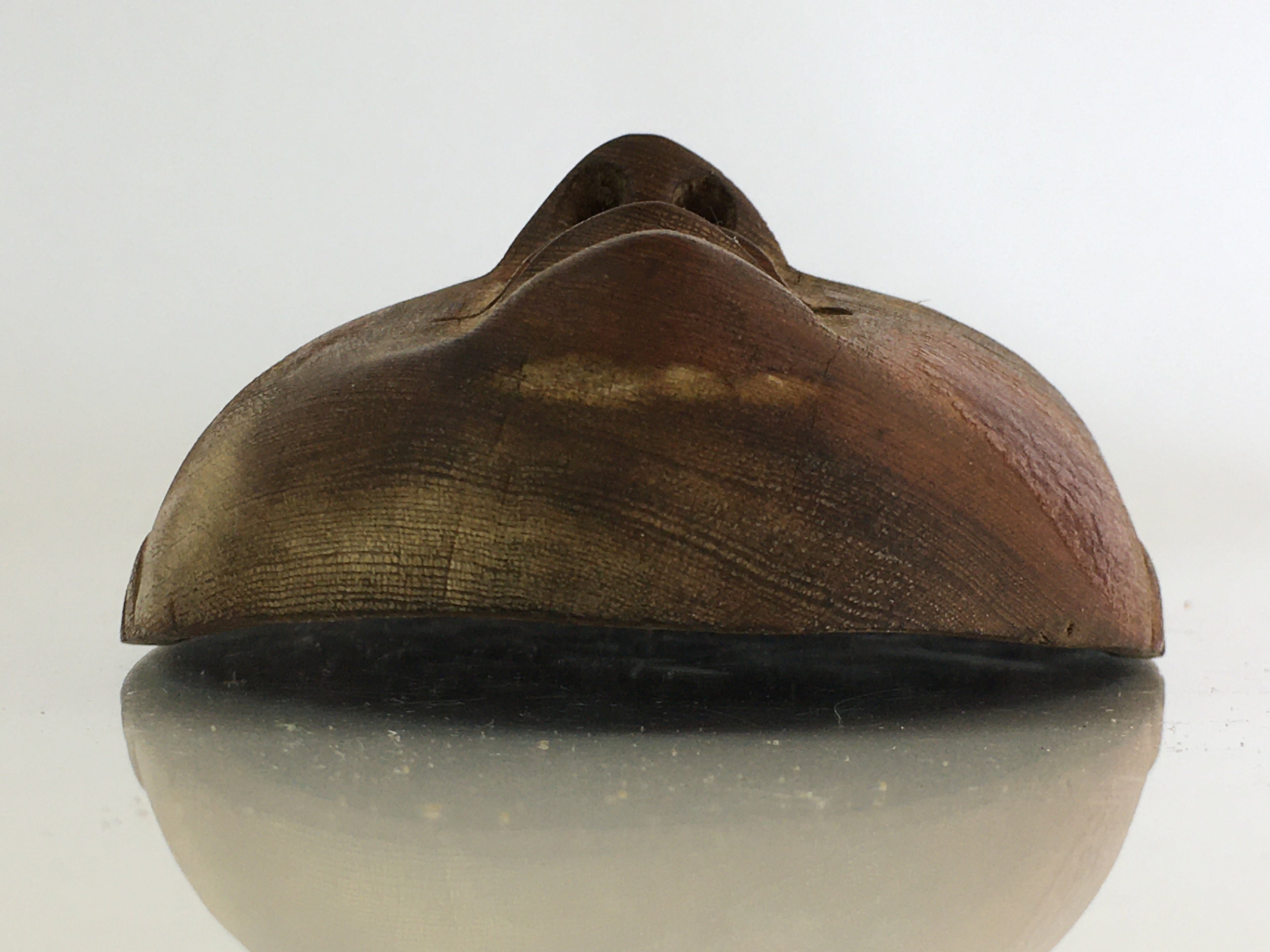 Japanese Wood Carving Noh Mask Kagura Face Vtg Kyogen Bugaku Gigaku OM31