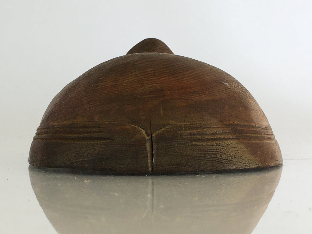 Japanese Wood Carving Noh Mask Kagura Face Vtg Kyogen Bugaku Gigaku OM31