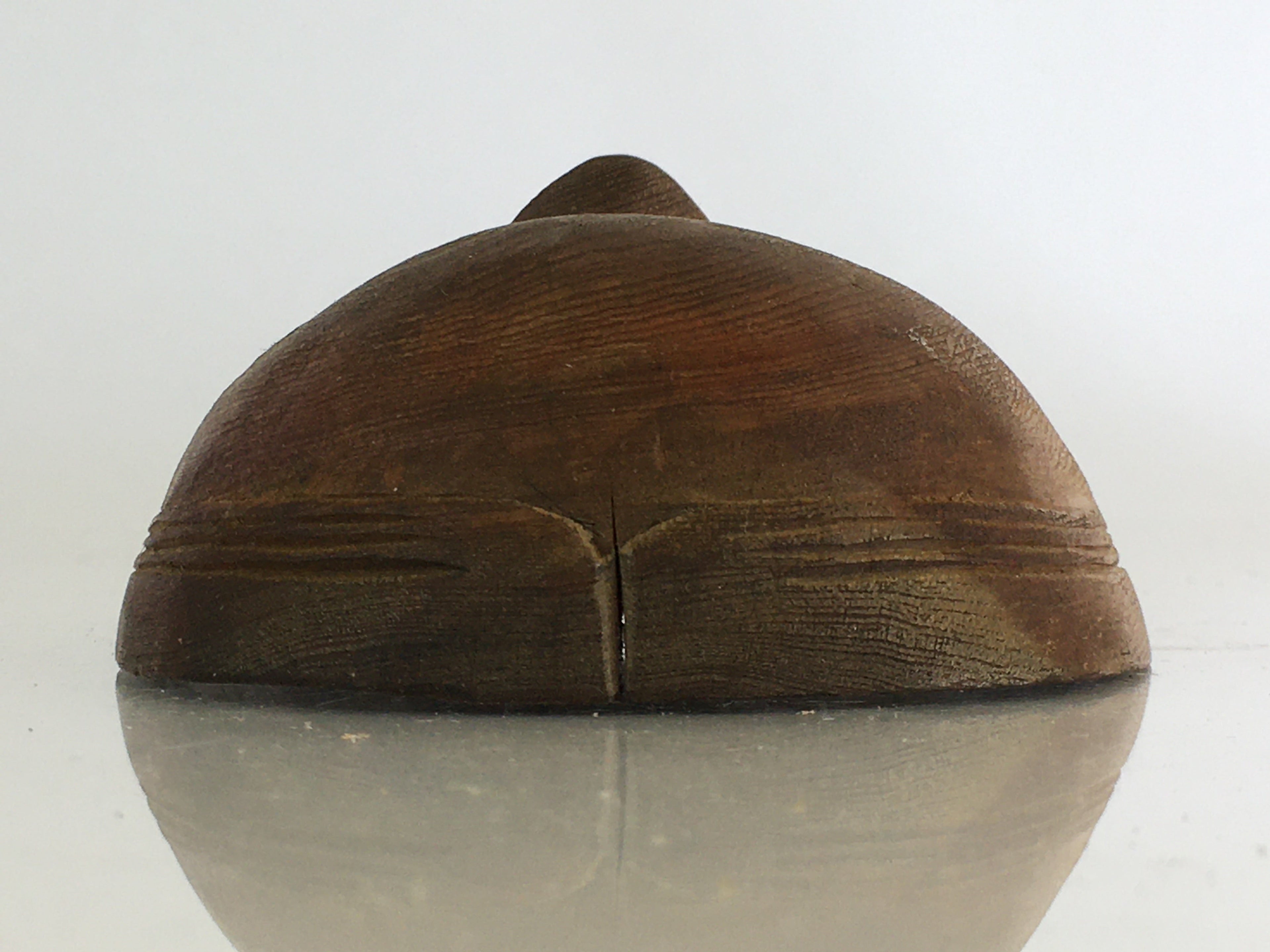 Japanese Wood Carving Noh Mask Kagura Face Vtg Kyogen Bugaku Gigaku OM31