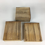 Japanese Wood Carving Sewing Box Vtg Haribako Chest Tansu 3 Drawers T287