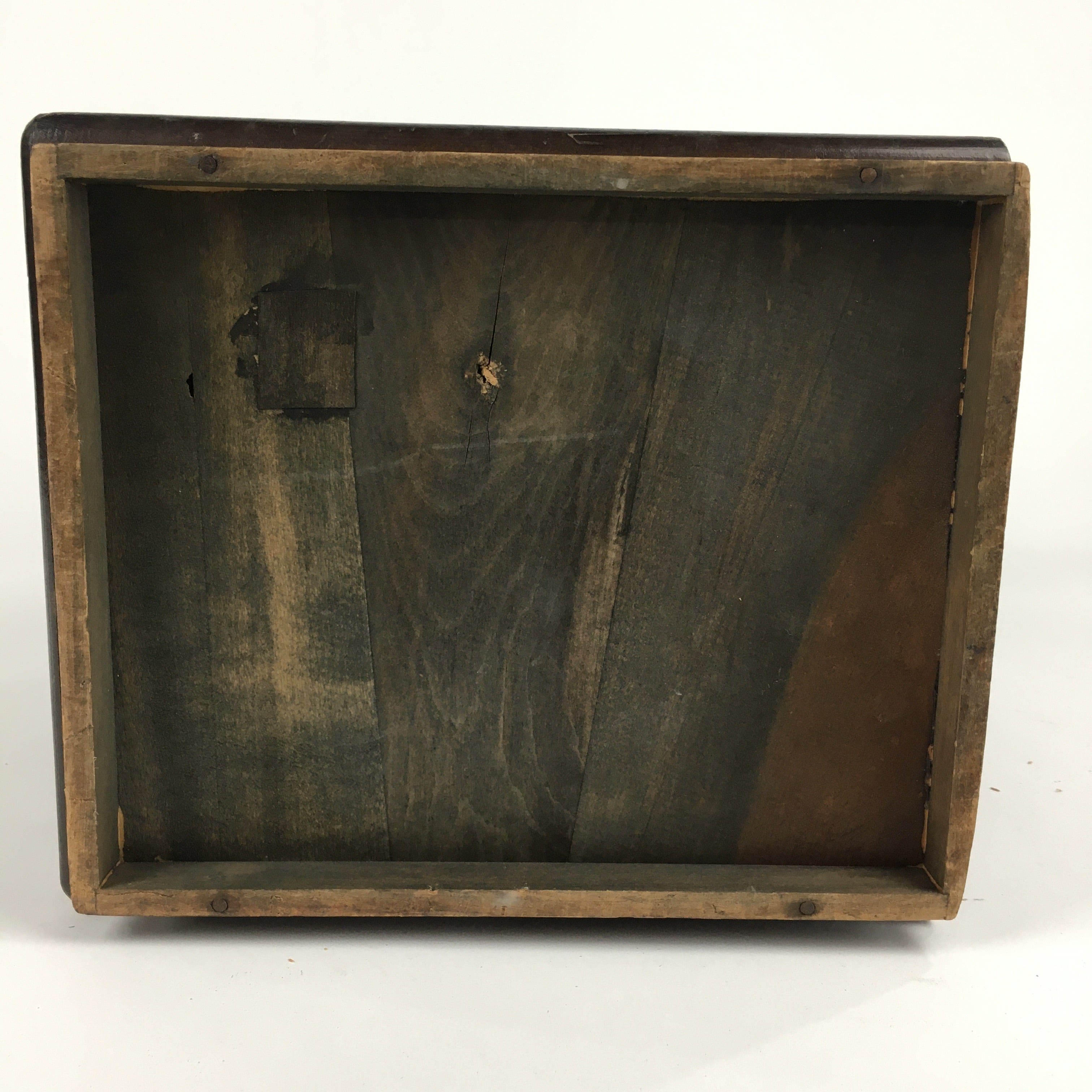 Japanese Wood Carving Sewing Box Vtg Haribako Chest Tansu 3 Drawers T287