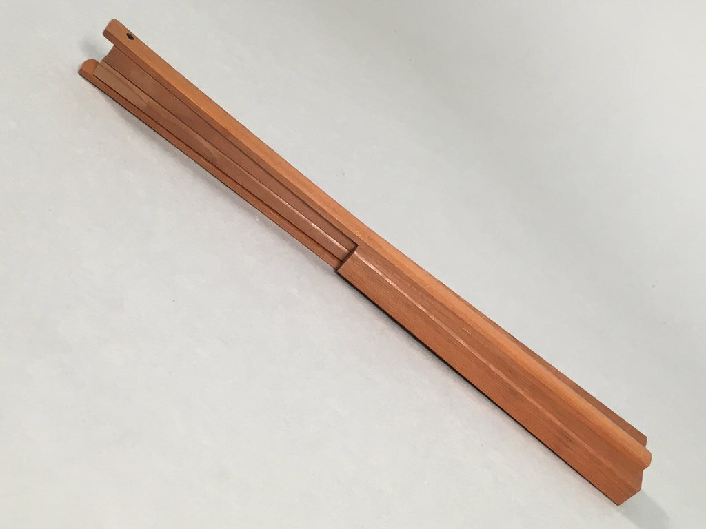 Japanese Wood Chopsticks 1 Pair Vtg Hashi Holder Tableware Brown JK113