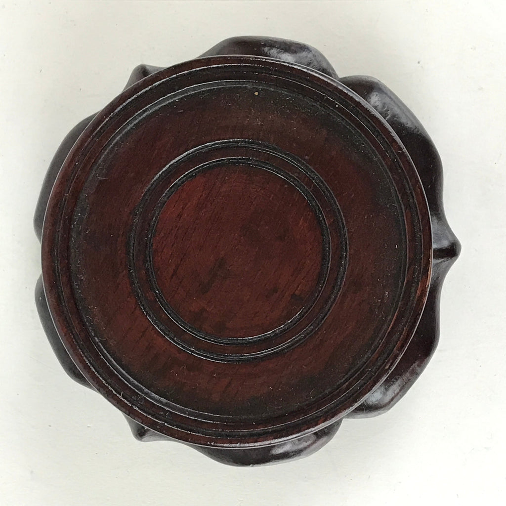 Japanese Wood Display Base Decorative Stand Vtg Figurine Vase Offerings UR834