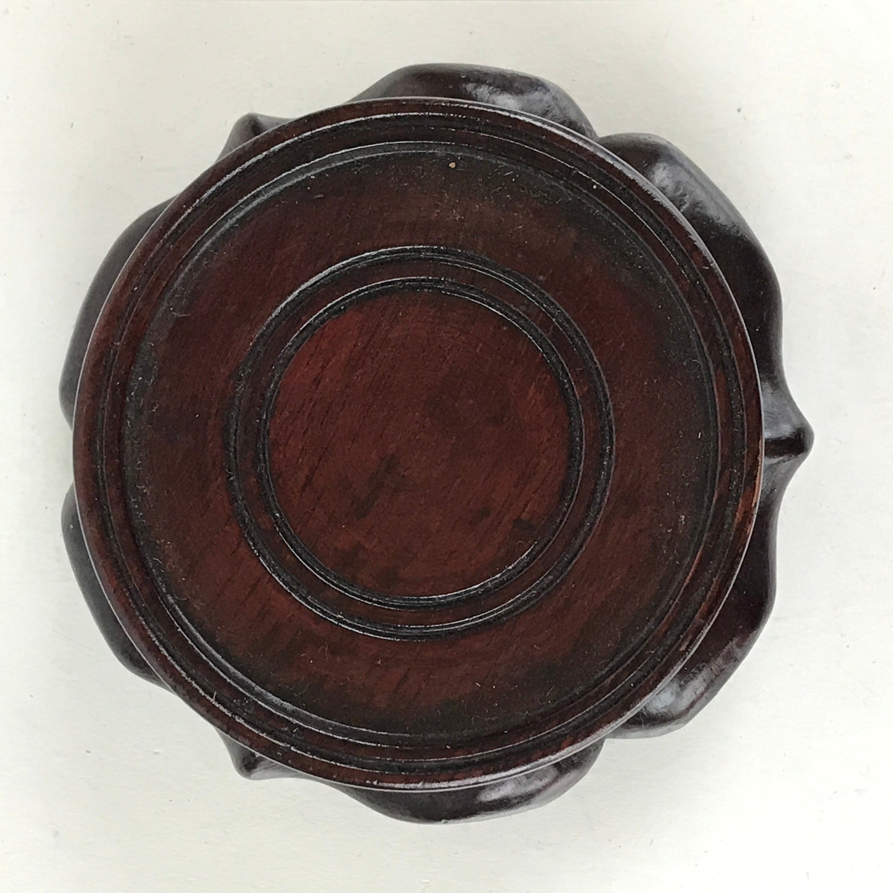 Japanese Wood Display Base Decorative Stand Vtg Figurine Vase Offerings UR834