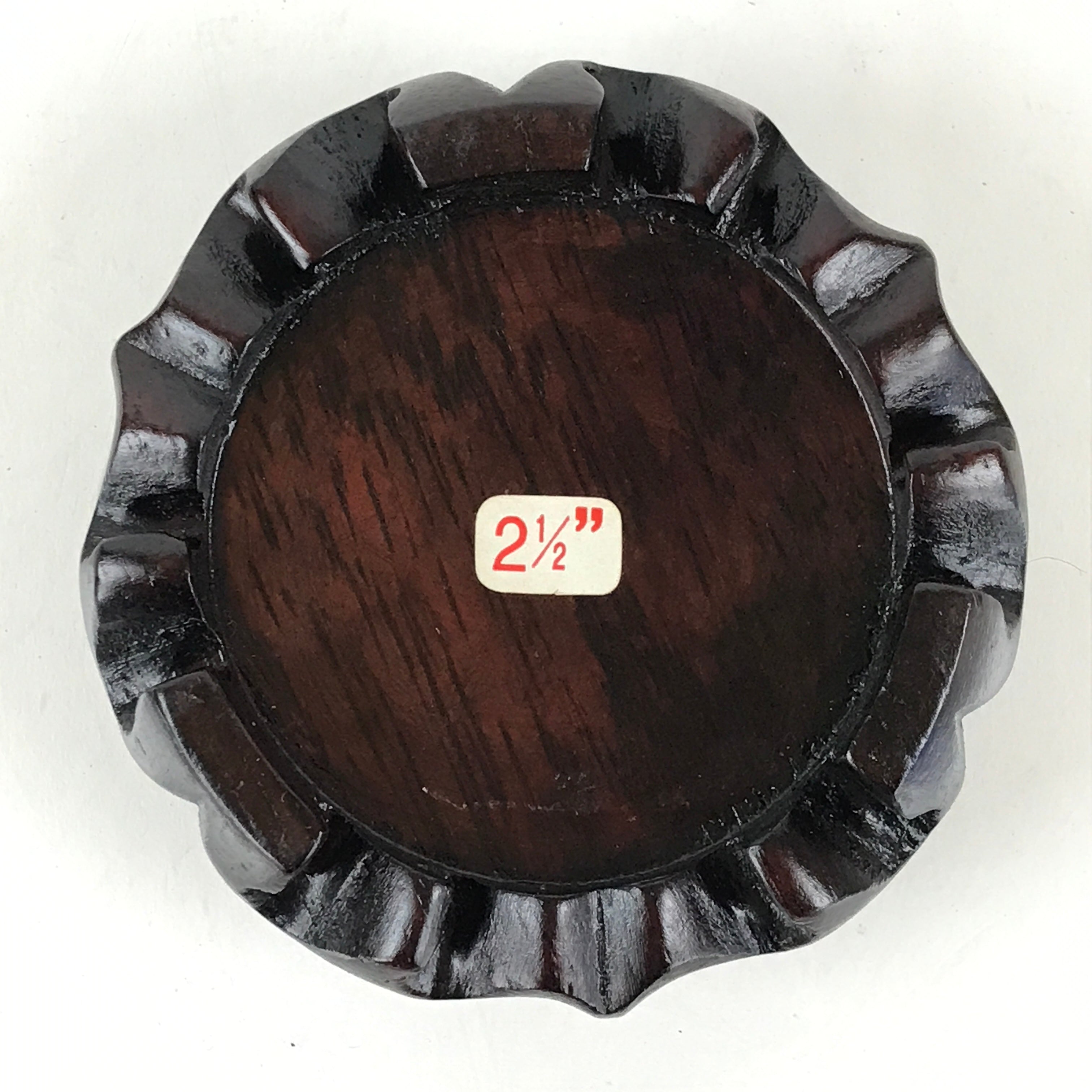 Japanese Wood Display Base Decorative Stand Vtg Figurine Vase Offerings UR834