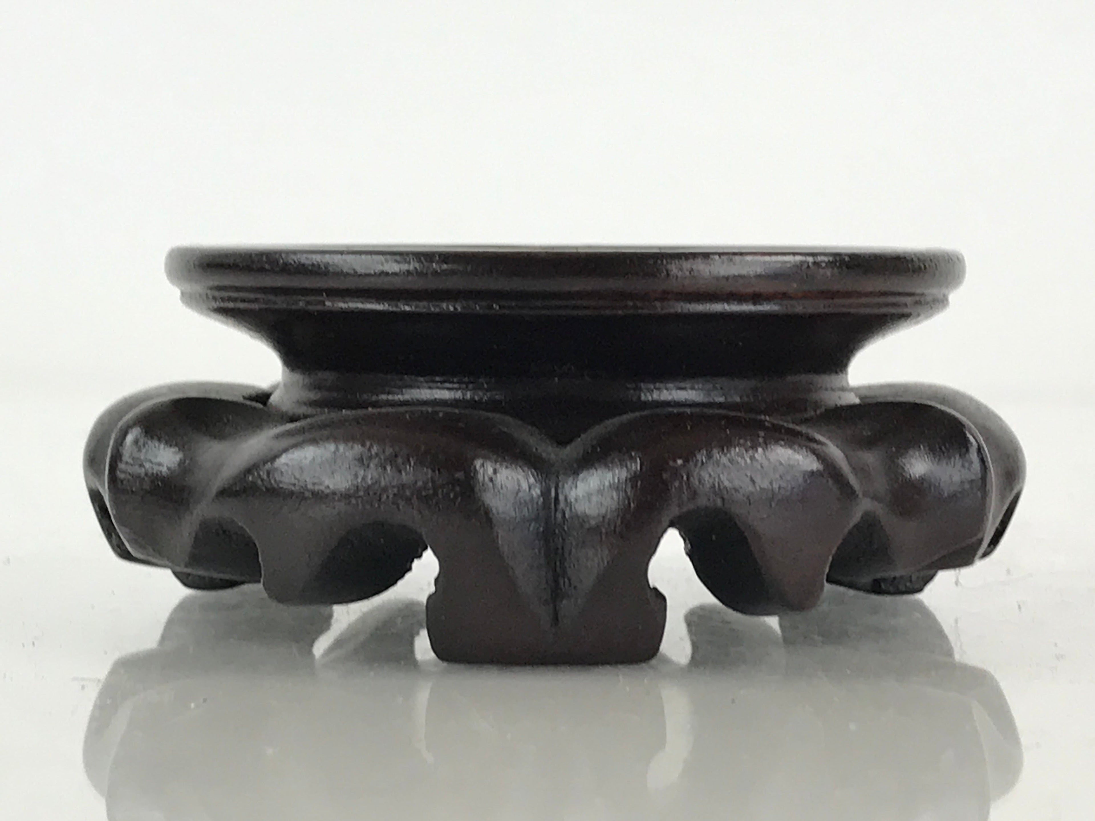 Japanese Wood Display Base Decorative Stand Vtg Figurine Vase Offerings UR834