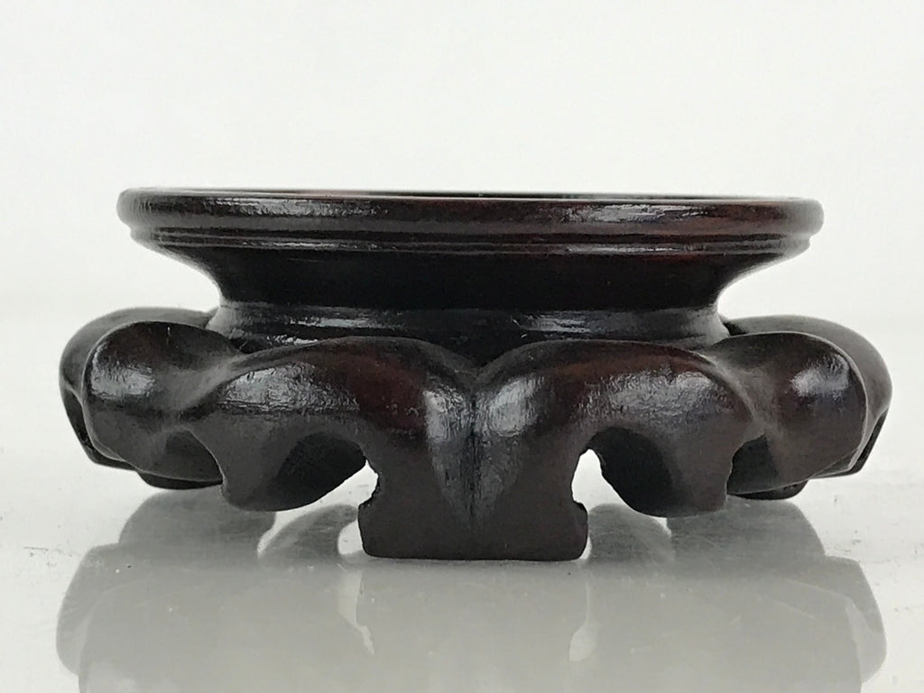 Japanese Wood Display Base Decorative Stand Vtg Figurine Vase Offerings UR834