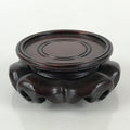 Japanese Wood Display Base Decorative Stand Vtg Figurine Vase Offerings UR834