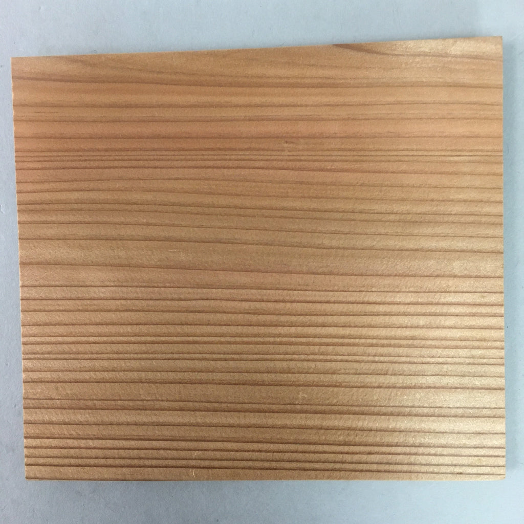 Japanese Wood Drink Coaster Plate 4pc Set Vtg Saucer Chataku Grain PX377