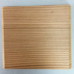 Japanese Wood Drink Coaster Plate 4pc Set Vtg Saucer Chataku Grain PX377