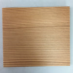 Japanese Wood Drink Coaster Plate 4pc Set Vtg Saucer Chataku Grain PX377