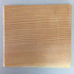 Japanese Wood Drink Coaster Plate 4pc Set Vtg Saucer Chataku Grain PX377