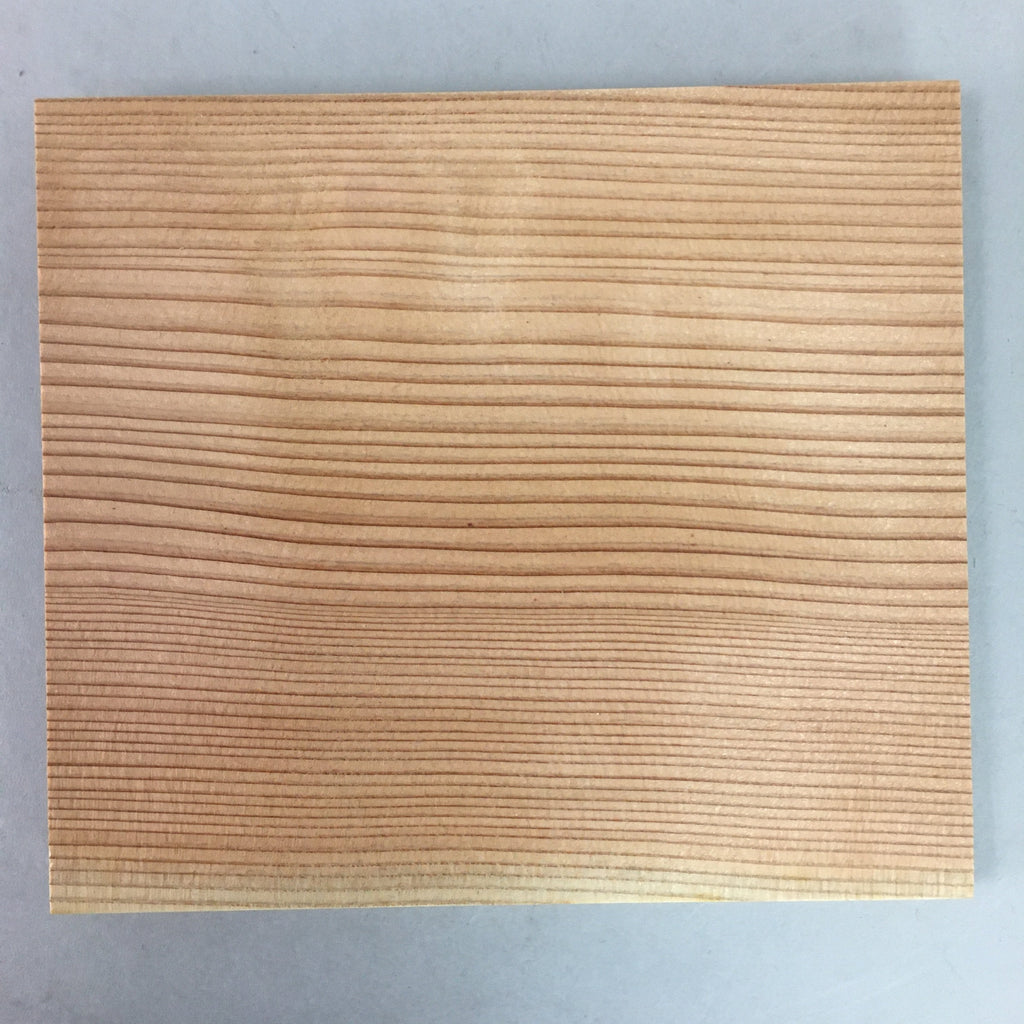 Japanese Wood Drink Coaster Plate 4pc Set Vtg Saucer Chataku Grain PX377