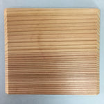 Japanese Wood Drink Coaster Plate 4pc Set Vtg Saucer Chataku Grain PX377